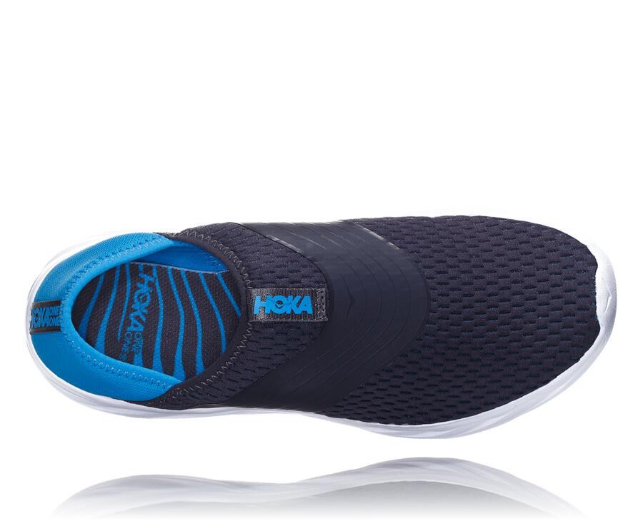 Hoka Australia One One Mafate Speed 3 - Mens Sandals Navy/White - IVRLX-1987